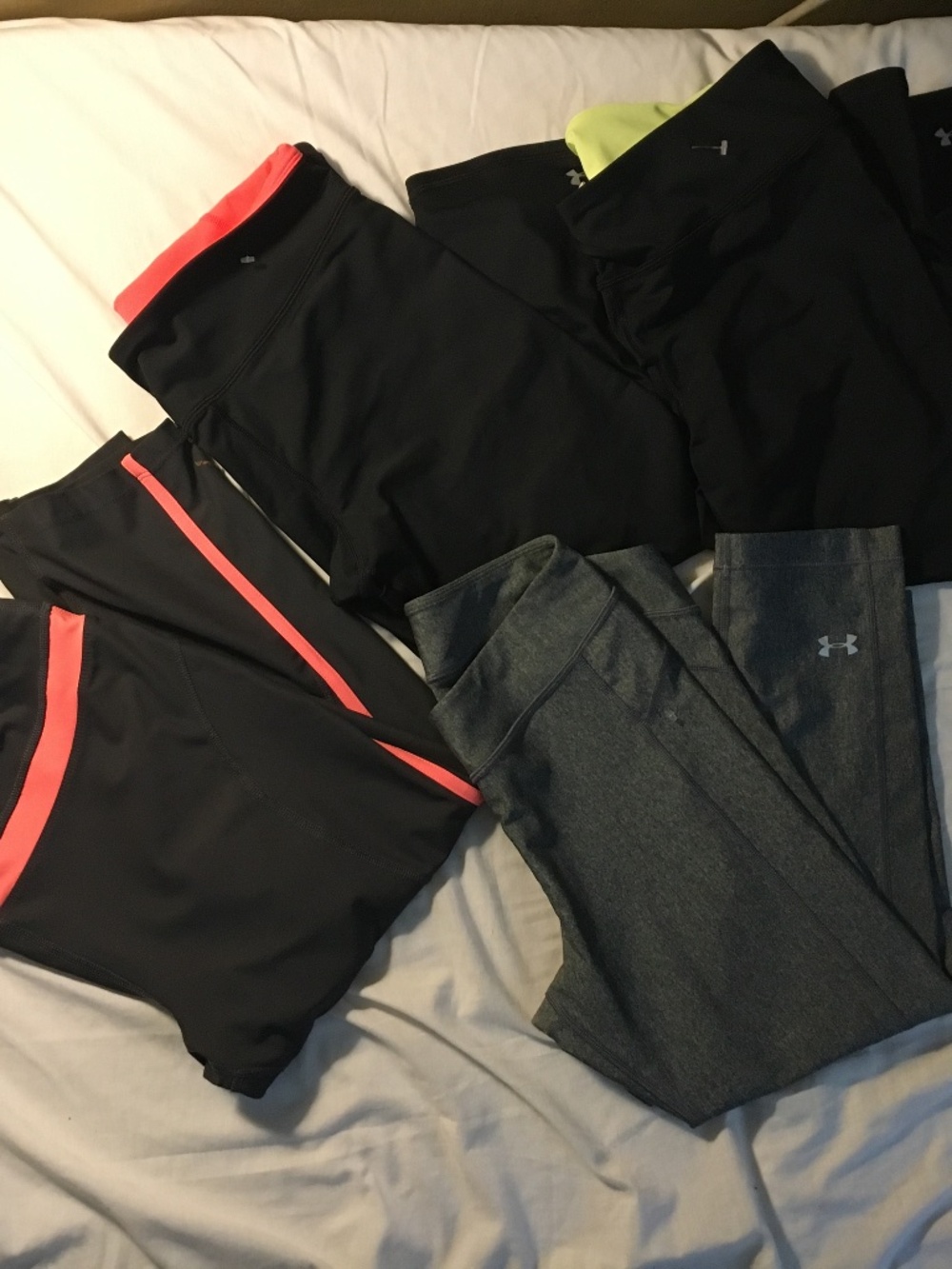 Bundle of 3 +1 Under Amour workout capris leggings